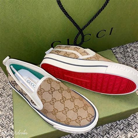 gucci sneakers slip on|gucci sneakers size 8 price.